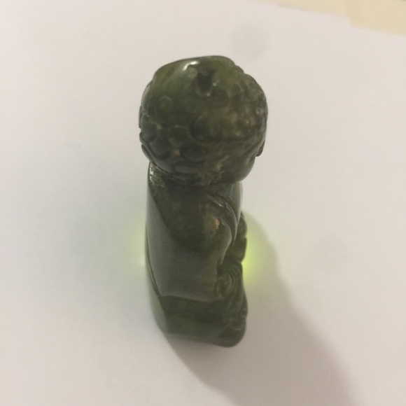 Hand Carved Buddha Pendant with drilled Hole - Picture 4 of 14